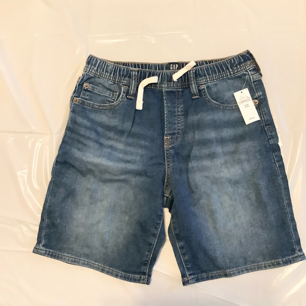 GAP Blue Jean Husky Shorts with Elastic Waistband for Boys #32